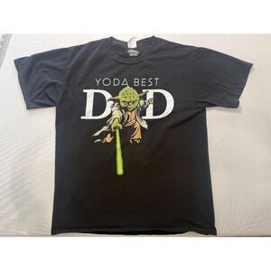 "Yoda" best Dad Star Wars graphic tee, size Large